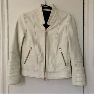 Sold—JCrew Collection Standing Collar Leather Jacket